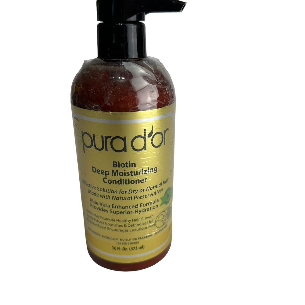 PURA D'OR Deep Moisturizing Conditioner Biotin 16 Oz